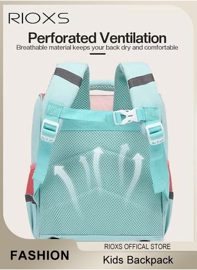 RIOXS Kids Backpacks, Girls Backpack with Adjustable Padded Shoulder Straps, Personalized Waterproof School Bags with Cartoon Patterns, Lightweight Resistant Travel Daypack, School Bookbag As Perfect Gifts for Girls, 25x14x30cm  - Image 5