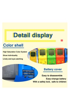 SYOSI 3 Pcs Brick Game Console Large Screen Handheld Games Electronic Games Build in 23 Classic Game for Kids Adults(Random Color)  - Image 4
