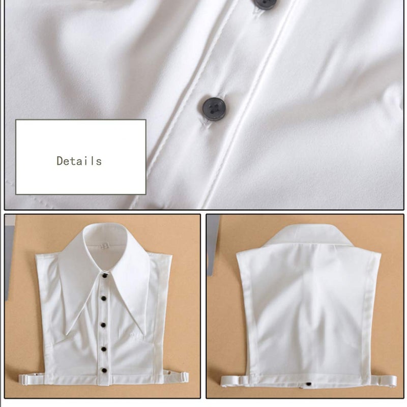 Elegtiskas Detachable Dickey Collar Blouse Half Shirt False Collar for Women and Girl - Image 5