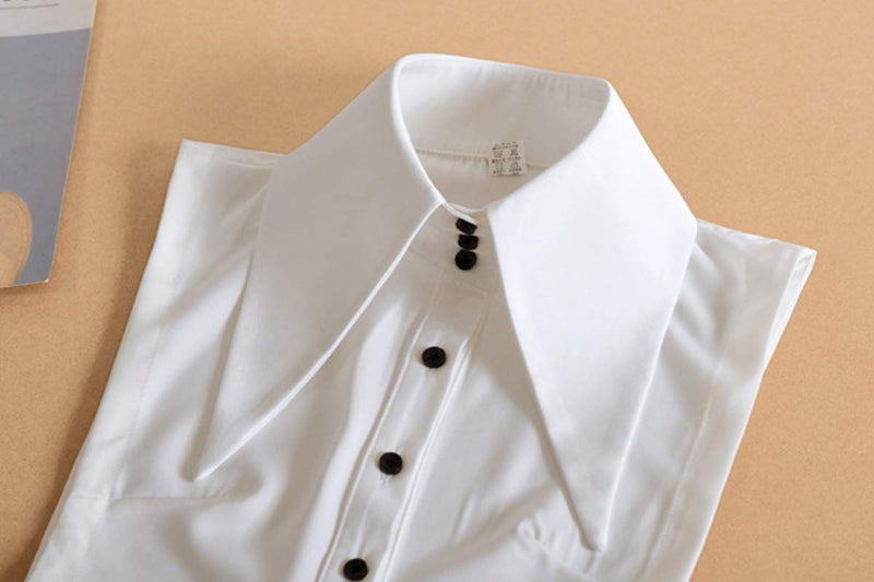 Elegtiskas Detachable Dickey Collar Blouse Half Shirt False Collar for Women and Girl - Image 4