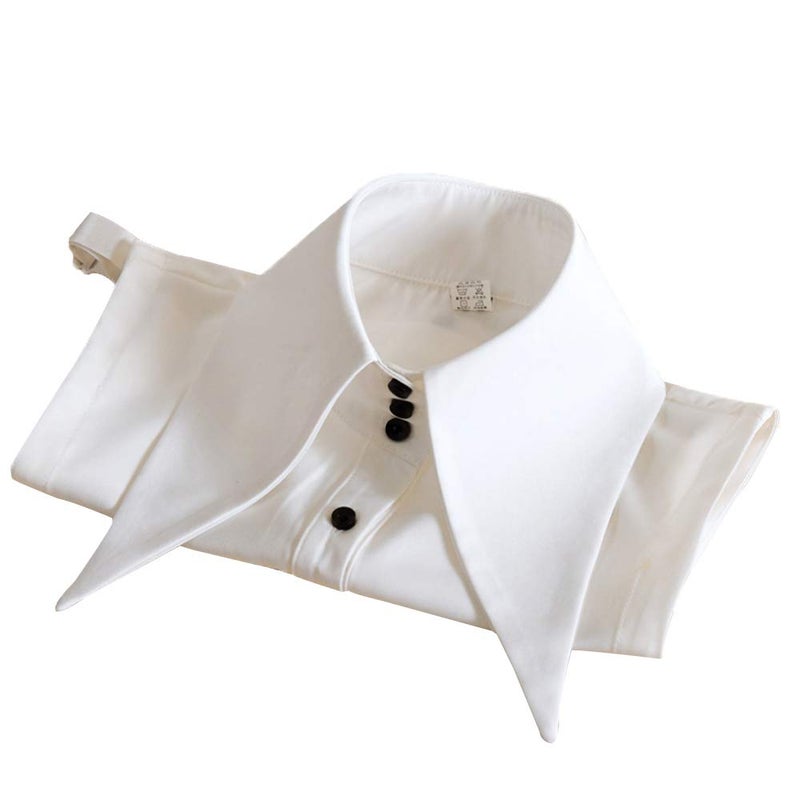 Elegtiskas Detachable Dickey Collar Blouse Half Shirt False Collar for Women and Girl - Image 1
