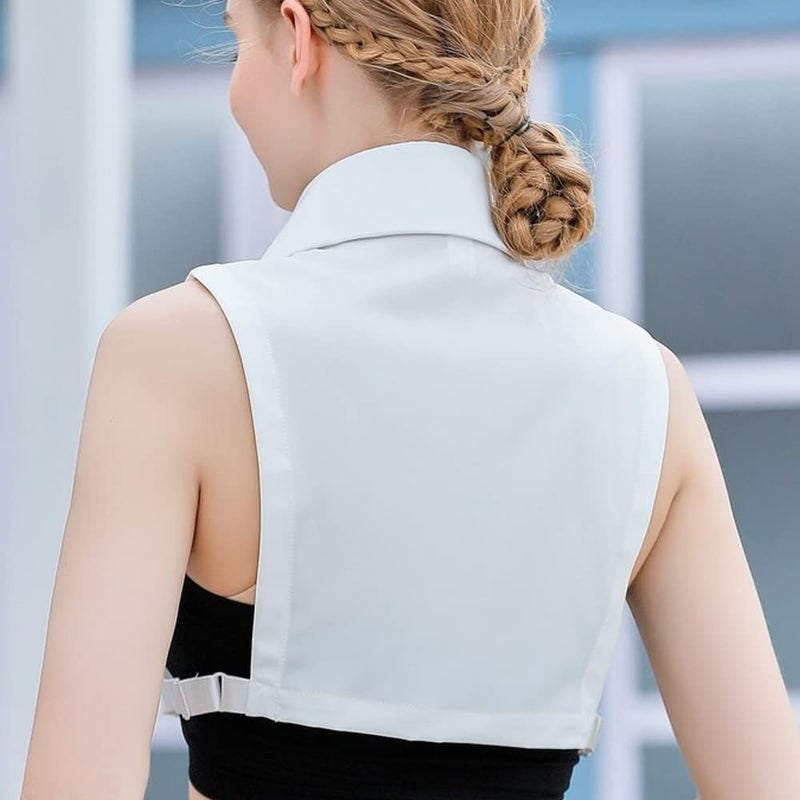 Elegtiskas Detachable Dickey Collar Blouse Half Shirt False Collar for Women and Girl - Image 2