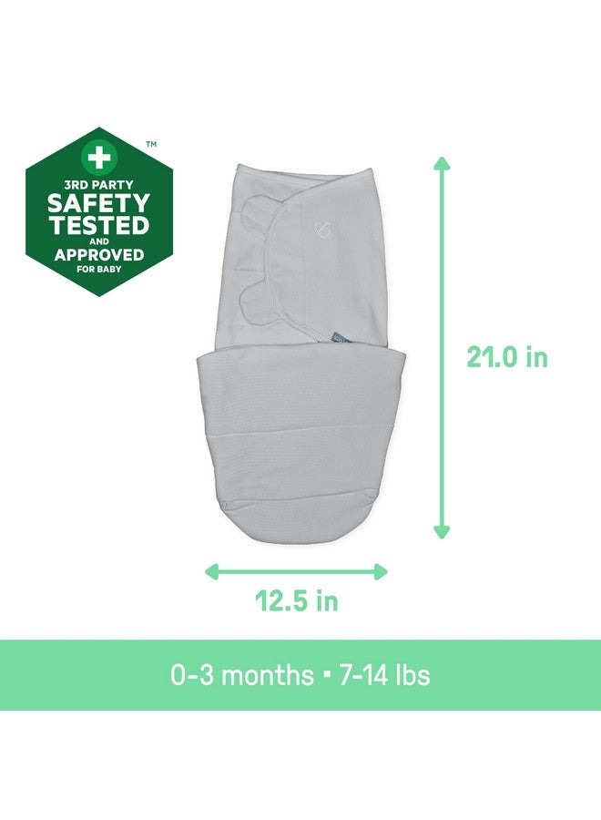 Ingenuity by SwaddleMe All Season Baby Swaddle, 2 Quick Flip Layers to Change from 1.0 to 2.5 TOG, Size 0-3 Months, 7-14 Pounds - Dream Waves - Image 5