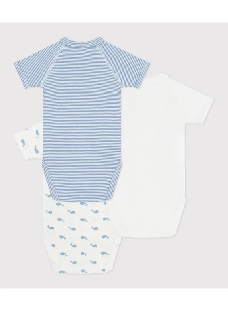 بيتي باتو قطع ملابس أطفال قطنية مطبوعة بأكمام قصيرة ورباط أمامي