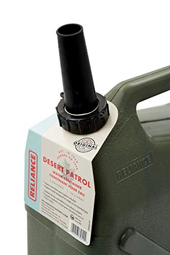Reliance Products Desert Patrol 6 Gallon Rigid Water Container, Green , 14.8 Inch x 6.3 Inch x 19.0 Inch - Image 2