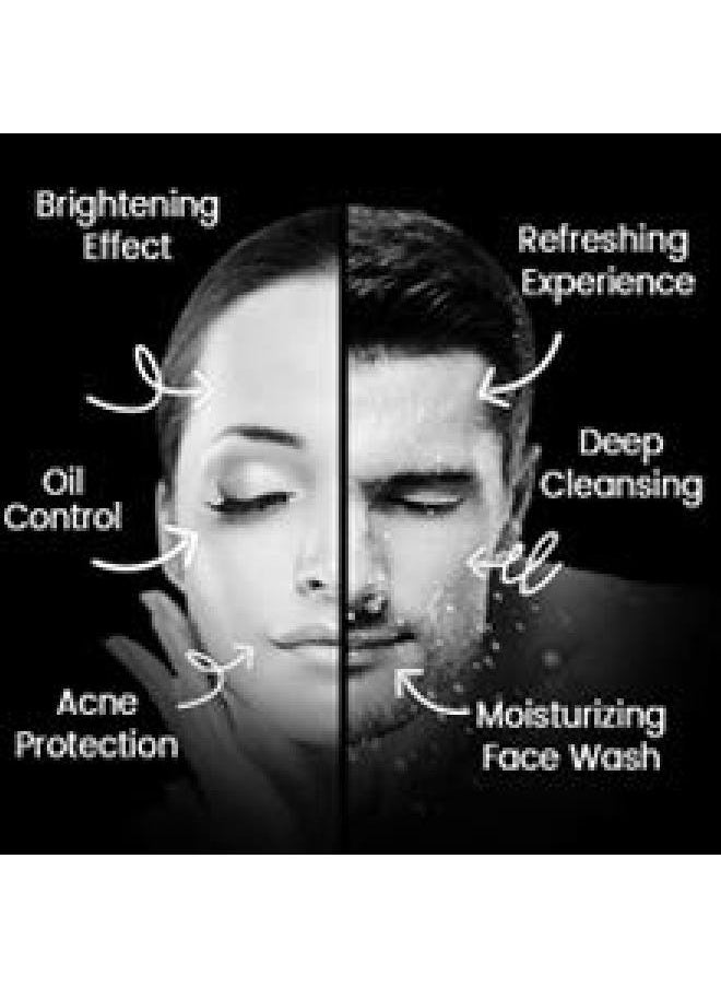 KHADI RISHIKESH - herbalActivated charcoal Face Wash removing the whiteheadsdeep cleansing feel the glow puriified complextion acne pimple free skin really work for men and women (210ml) - Image 1