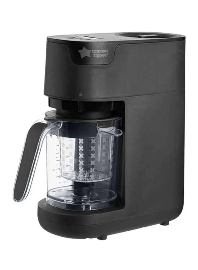 tommee tippee Quick Cook Steamer And Blender Essential Baby Healthy Food Maker - Black - Image 1