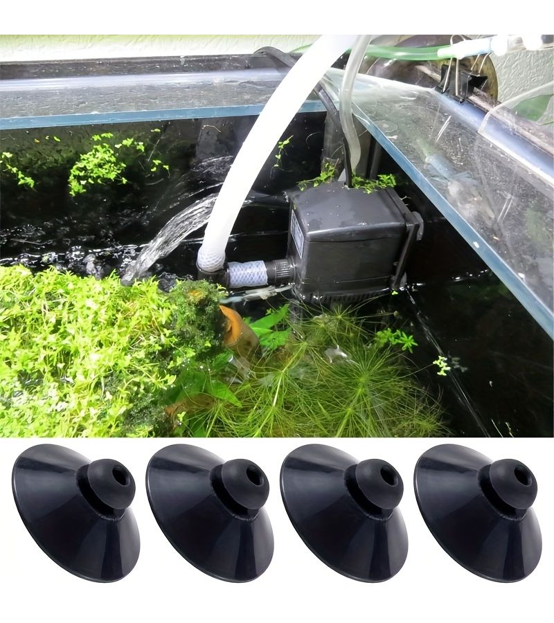 12 Black Aquarium Suction Cup Clips for Pumps Tubes and Air Devices 12pcs - Image 3