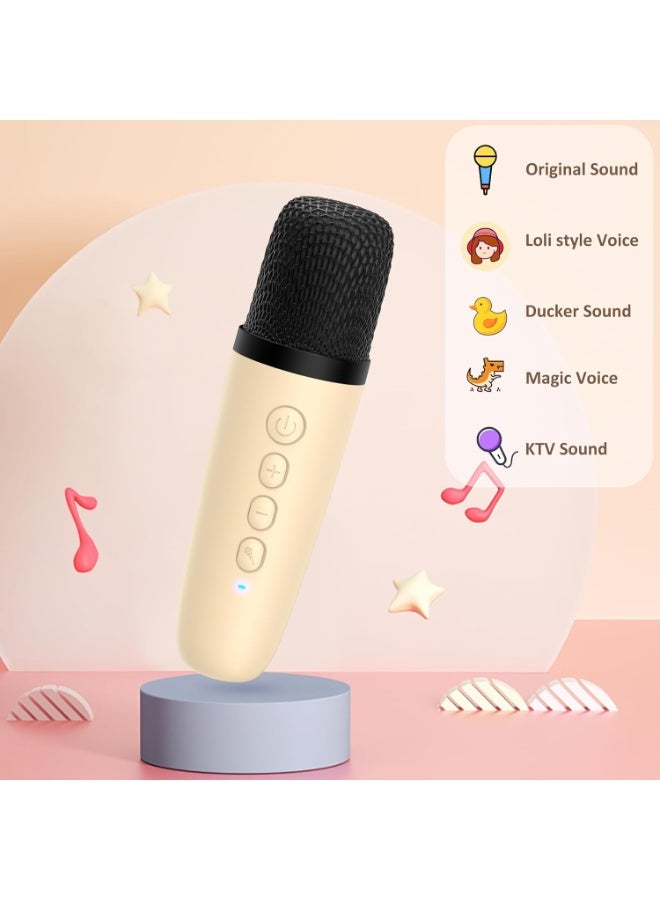 Mini Karaoke Machine for Adults Kids, Portable Bluetooth Karaoke Speaker with 3.5" Full-Range Speaker and Colorful LED Lights, Support USB/TF Card/AUX - Image 5