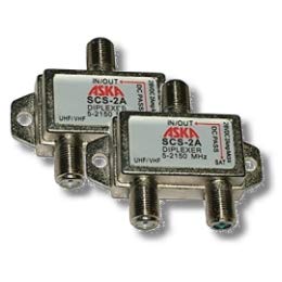 Aska Two Heavy Duty Diplexer 2 Way Splitters Satellite Cable TV Dish Approved - Image 3