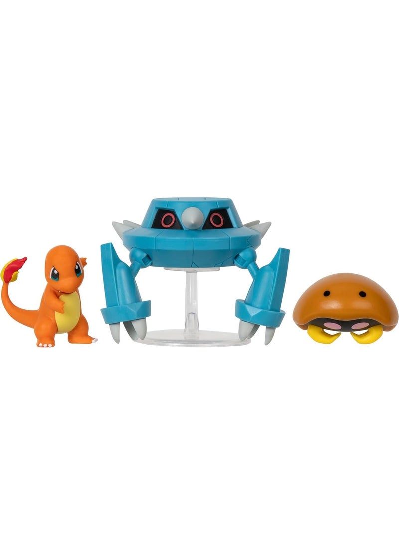 بوكيمون Pokemon Battle Figure 3-Pcs Pikipek Toy Set – Assorted Characters 2 Inch – Model 95155 – 01 Pack - Image 3