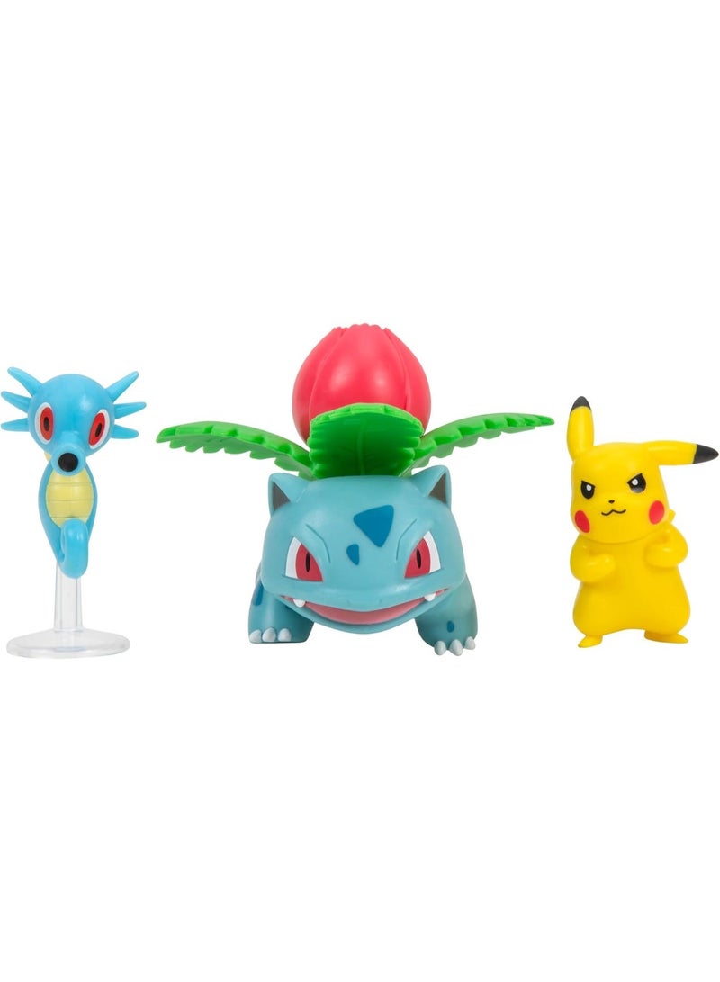بوكيمون Pokemon Battle Figure 3-Pcs Pikipek Toy Set – Assorted Characters 2 Inch – Model 95155 – 01 Pack - Image 4