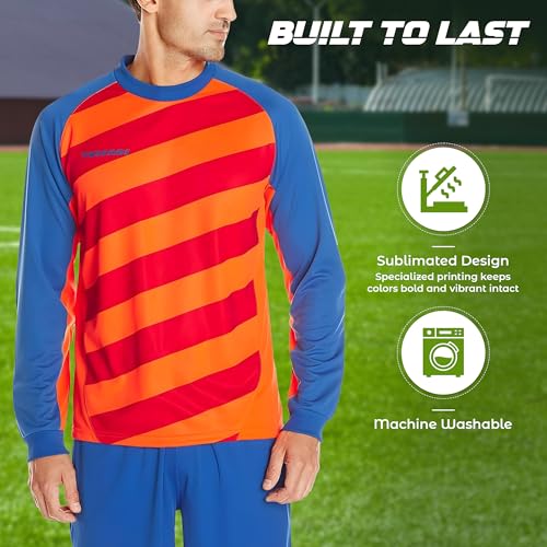 Vizari Padova Goalkeeper Jersey Orange/Blue - Image 4