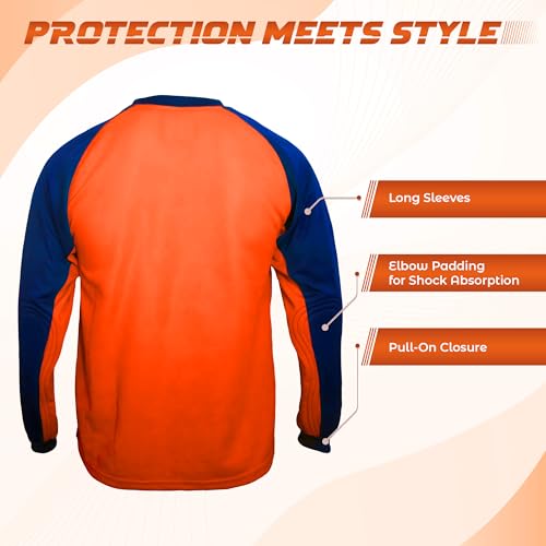 Vizari Padova Goalkeeper Jersey Orange/Blue - Image 3