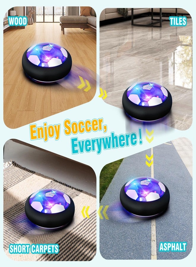 Freecat Rechargeable Hover Soccer Ball for Kids - Boy Birthday Gifts Age 6, 7, 8, 9, 10, 11, 12 Year Old, Indoor Light-Up Air Power Floating Soccer Ball Boy Toys for Kids Age 4-6, 6-8, 8-12 - Image 4