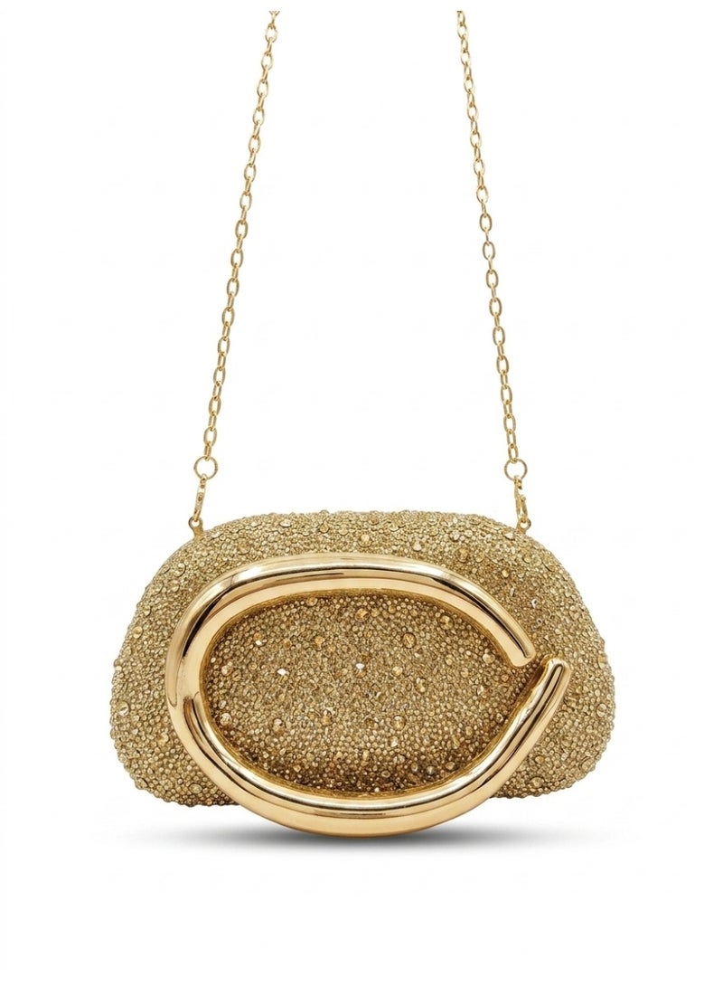 Vbranda A statement evening clutch featuring a fully embellished shimmering surface VS-74 - Image 1