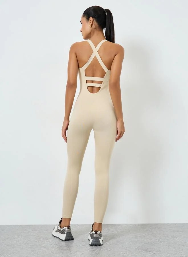 Styli Active Multi Strap Cross Back Unitard
