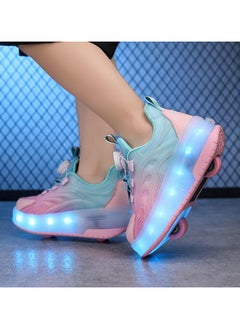Generic New children's roller skates with USB charging and LED dual wheel stretchable technology for girls and boys  - Image 1