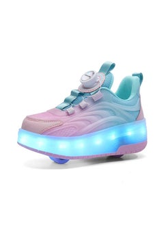 Generic New children's roller skates with USB charging and LED dual wheel stretchable technology for girls and boys  - Image 2