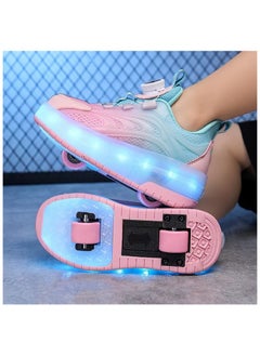 Generic New children's roller skates with USB charging and LED dual wheel stretchable technology for girls and boys  - Image 3