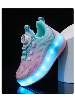 Generic New children's roller skates with USB charging and LED dual wheel stretchable technology for girls and boys  - Image 4