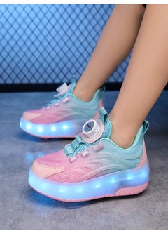 Generic New children's roller skates with USB charging and LED dual wheel stretchable technology for girls and boys  - Image 5