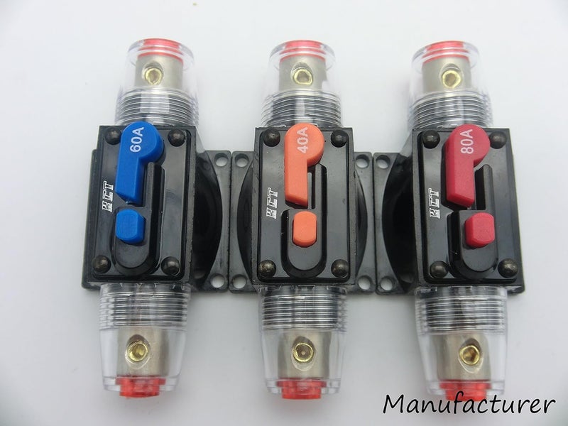 KCT Car Audio Circuit Breaker Reset Fuse 40A for System Protection 12V/24V … - Image 3