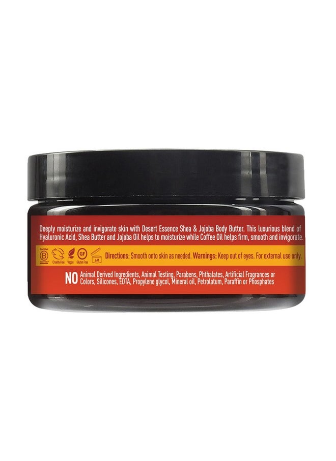 DESERT ESSENCE Shea & Jojoba Body Butter 7.5Oz Hyaluronic Acid & Coffee Oil Deeply Moisturizing And Nourishing Antioxidant Rich Moisture Rich Botanicals Shea Butter & Jojoba Oil  - Image 4