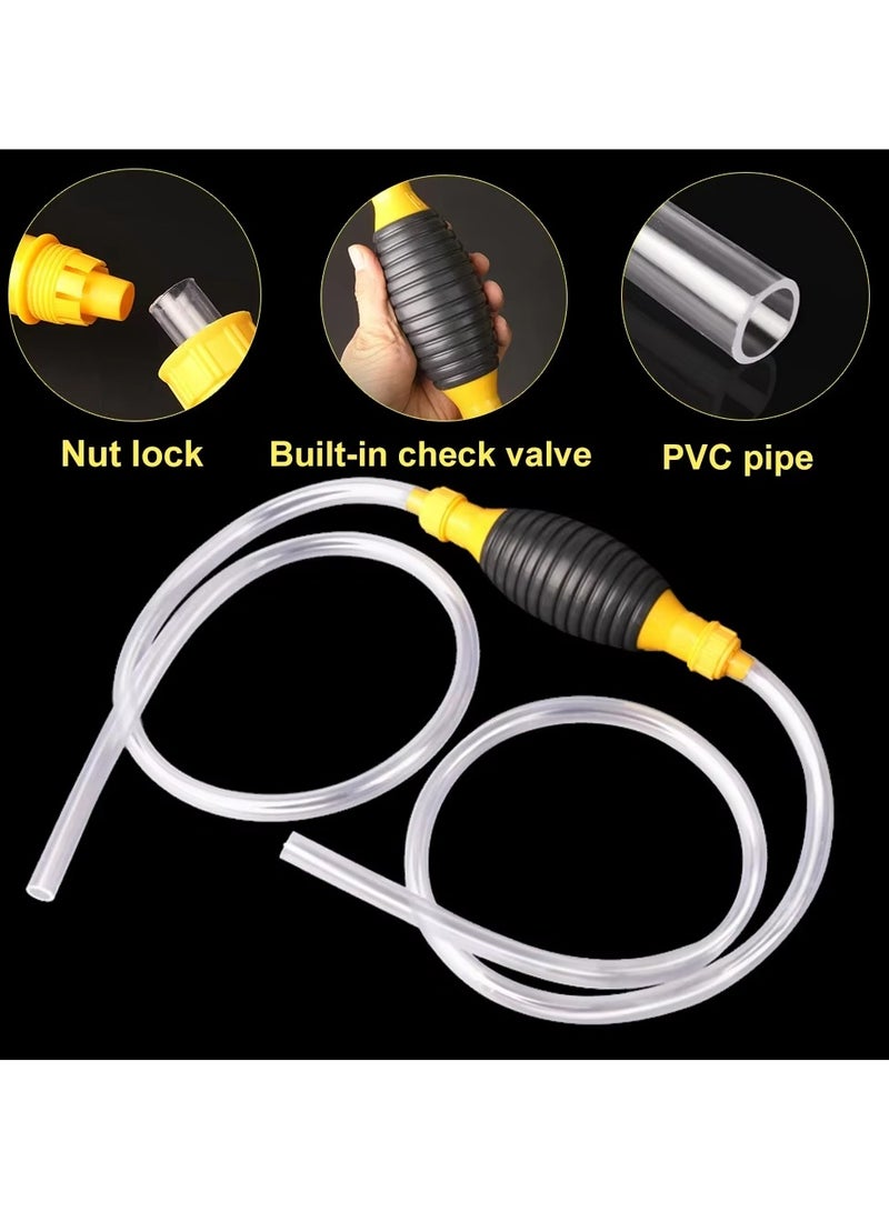 Generic Hand Fuel Pump Car Fuel Tank Sucker Oil Transfer Fuel Pump Petrol Diesel Liquid Manual Pump Fuel Saver for Gas Gasoline  - Image 4