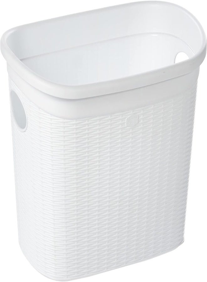AKDC Stefanplast Elegance Laundry Basket, White/Dove Grey/Moka, 38 X 58 X 28 Cm, Pro175 - Image 3