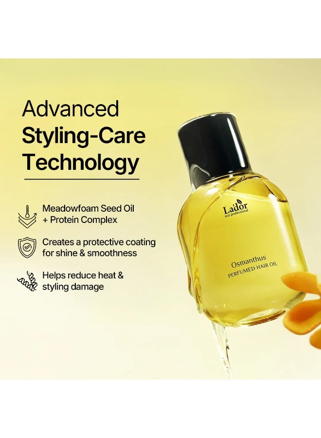 لادور زيت الشعر المعطر من لادور، رقم 03، برائحة الأوسمانثوس، 80 مل - Image 3