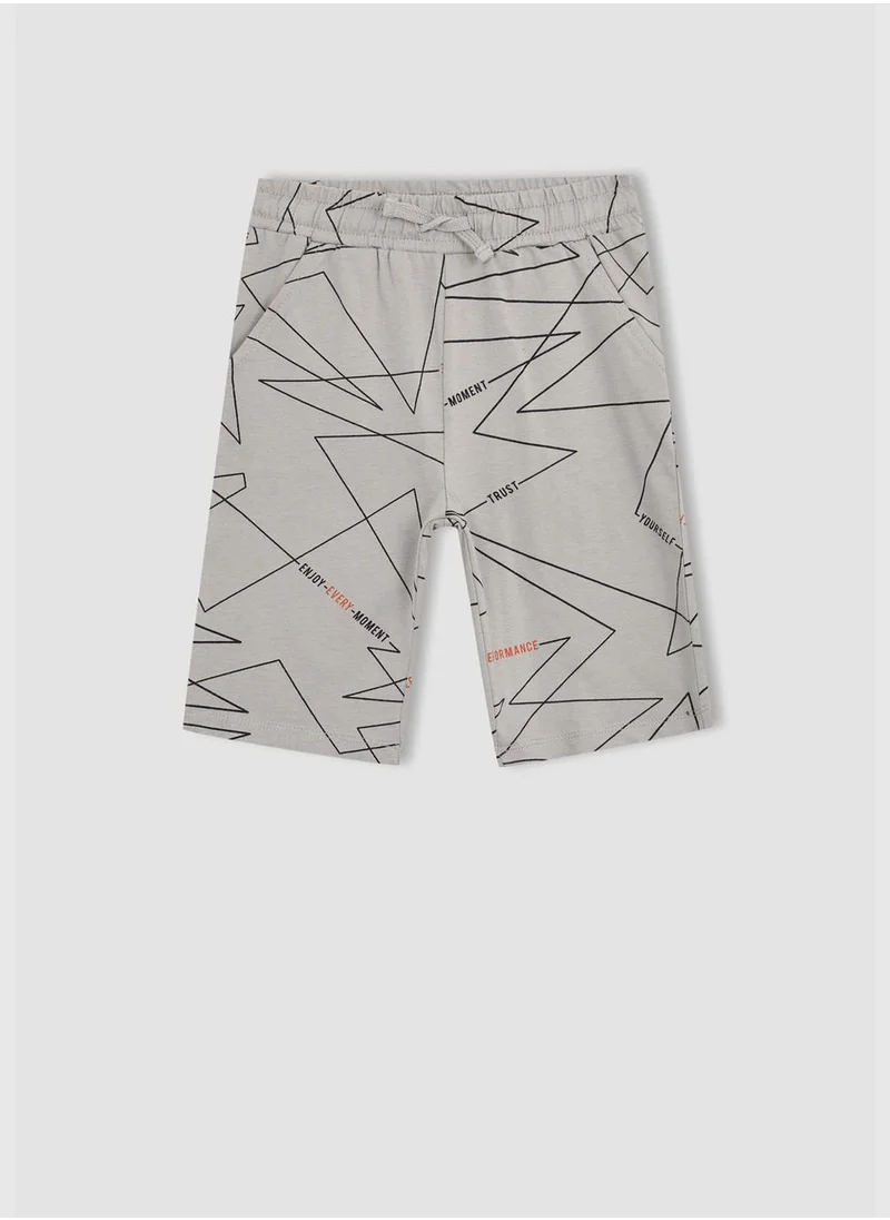 DeFacto Geometric Print Bermuda Short