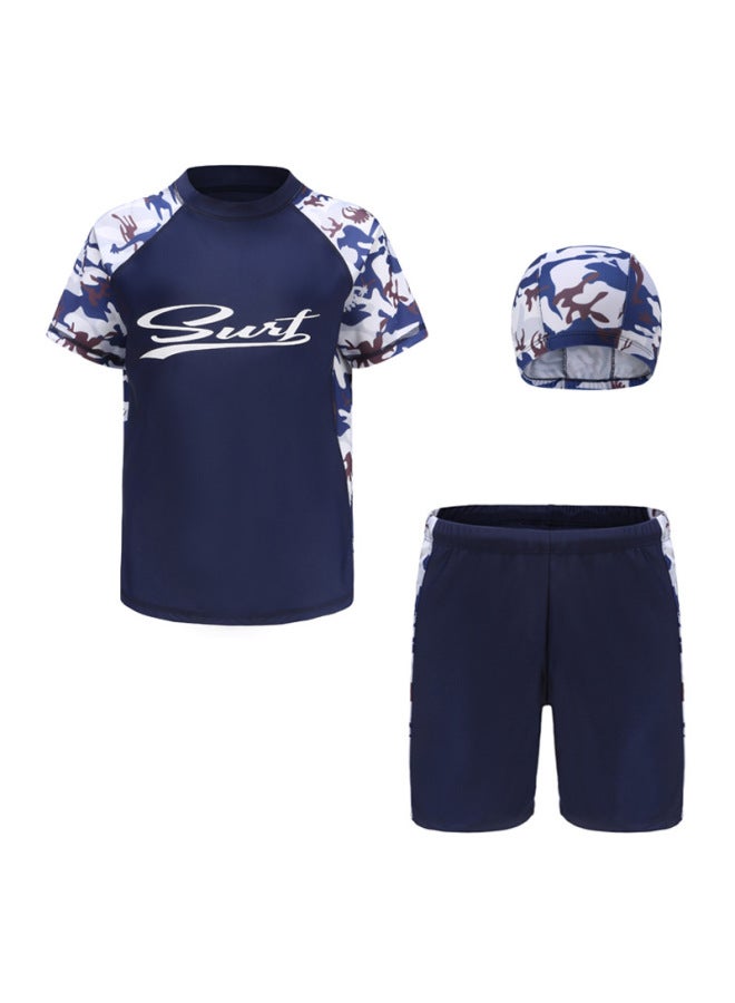 Customized Children's Swimwear Boys' Middle And Big Children's New Split Junior High School Students Swimwear Boys' Swimwear Full Set