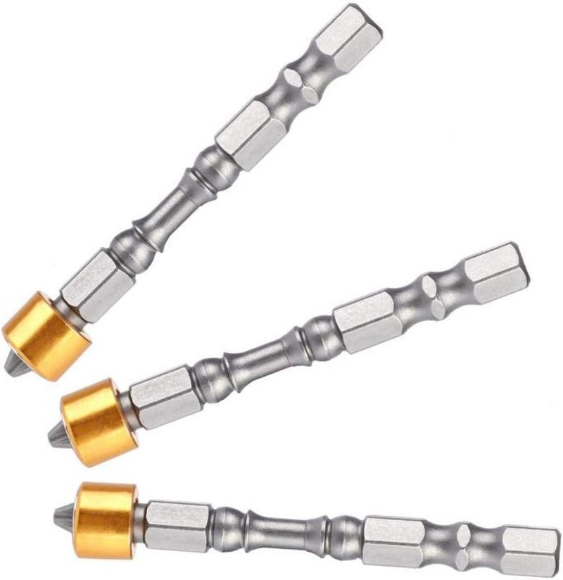 كلاراكو مجموعة رؤوس مفكات سداسية مغناطيسية PH2 مقاس 65 مم، رؤوس مثقاب مانعة للانزلاق، صيانة منزلية لتركيب براغي ألواح الجبس والجبس، مثقاب كهربائي - Image 4