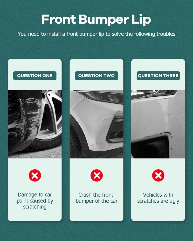 SCITOO سبويلر أمامي SCITOO يناسب 2014-2016 لسيارة لكزس IS-Series F-Sport بلون أسود لامع - Image 2