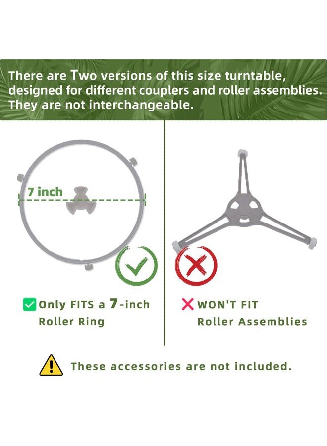 Gemroom 9.6" Small Microwave Glass Plate Replacement Universal Fit Farberware Galanz 245mm Microwave Turntable Tray, Also For 0.7 Cu.FT Retro Microwaves - Image 3
