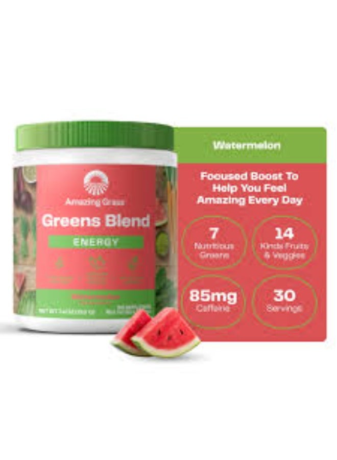 Amazing Grass, Greens Blend, Energy, Watermelon 210 g - Image 2