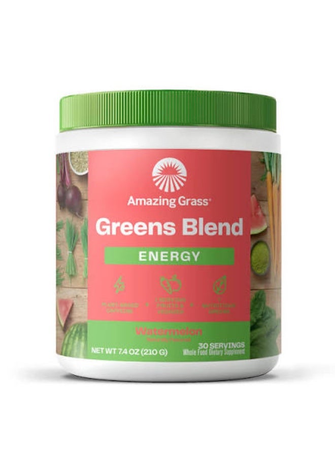 Amazing Grass, Greens Blend, Energy, Watermelon 210 g - Image 1