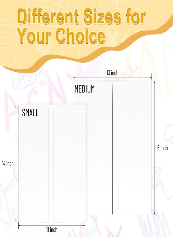 AKONEGE 3Pcs Small Trifold Poster Board, 21 x 14 inches White Tri Fold Poster Boards Corrugated Presentation Board Science Fair Display Boards for School Fun Projects, Exhibitions and Business - Image 3
