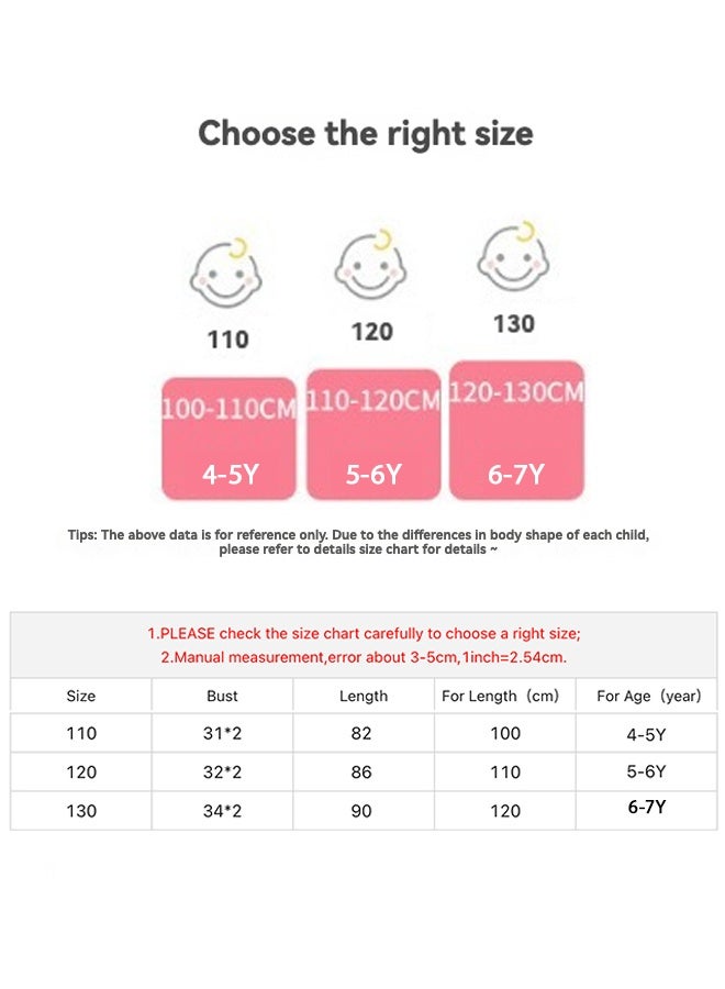 فستان أميرة للبنات من عمر 4 إلى 7 سنوات - فستان أزرق طويل مزين بالترتر والشبك مع تاج، عصا، قفازات، عقد، أقراط، خاتم، ضفيرة - زي تنكري للعب الأدوار والهدايا
