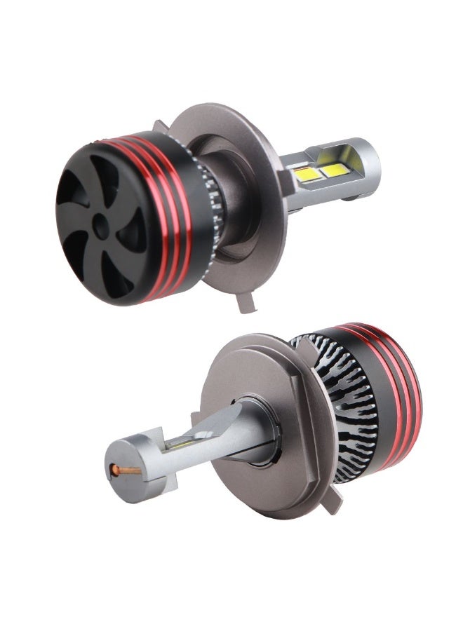 Extreme E Commerce H4 LED Headlight Bulbs, 18000LM, 6500K Cool White, 120W High Power, Fan-Cooled Conversion Kit (H4) - Image 4