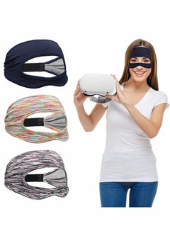KASTWAVE VR Eye Mask,Cover Breathable Sweat Band Designed Adjustable Sizes,Home VR Headsets Virtual Reality Headset Cell Phone VR Accessories for VR Workouts Use(3pcs)  - Image 1