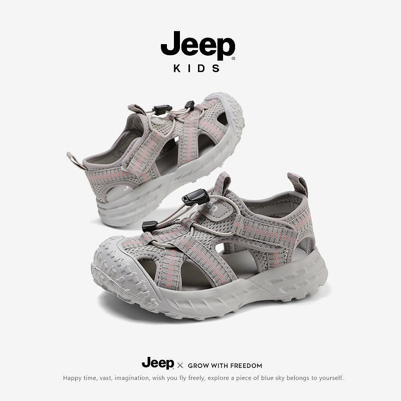 Jee/P Children'S Shoes For Boys Aged 6-12, Boys' Sandals, Outdoor Beach Shoes, Closed-Toe Sandals, School Students' Lightweight Anti-Slip Shoes - Image 3