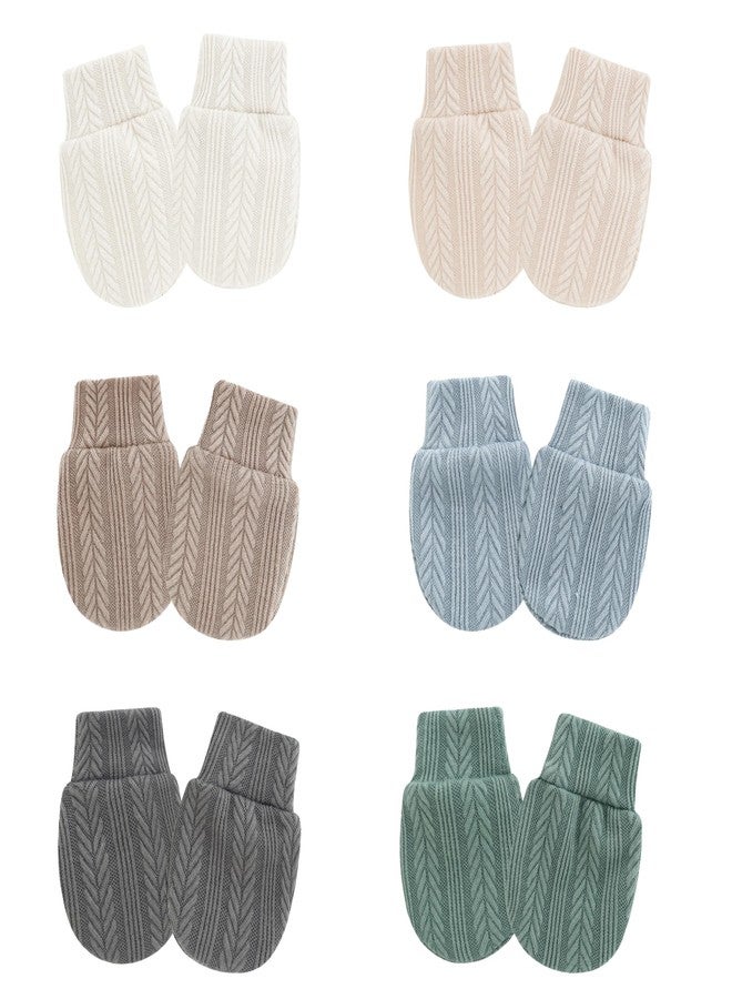 BEWDIO Baby Girl Mittens 0-6 Months, No Scratch Infant Toddler Mittens for Baby Boy Gloves (70-6C) - Image 1