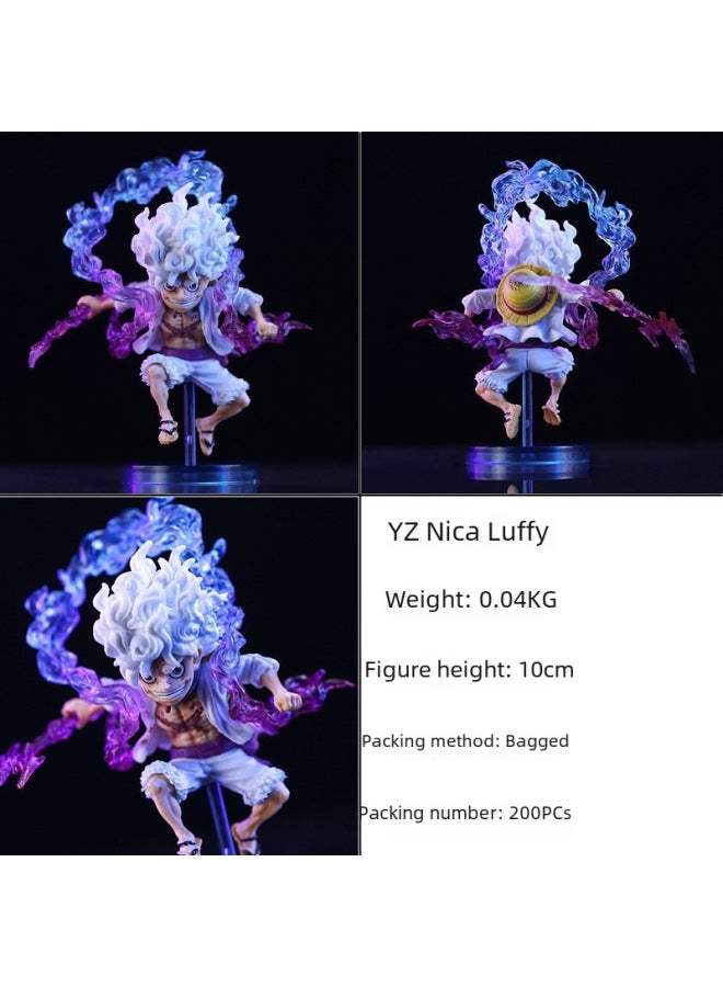 Premium Pvc Anime One Piece Figurine Model Toy Yz Nico Robin Handheld Figurine High Quality Collectible-Color:YZ Nica Luffy 10cm (bag Without Color Box)  - Image 5
