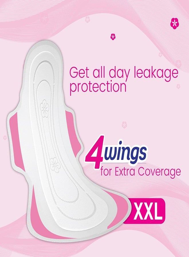 Paree Ultra Thinz XXL 60 Soft Pads (Combo Pack)|2X Advanced Absorption|Soft & Rash-Free Comfort|4 Wings for Extra Coverage|Heavy Flow Champion Sanitary Pads for Women|Disposable Wrapper - Image 3
