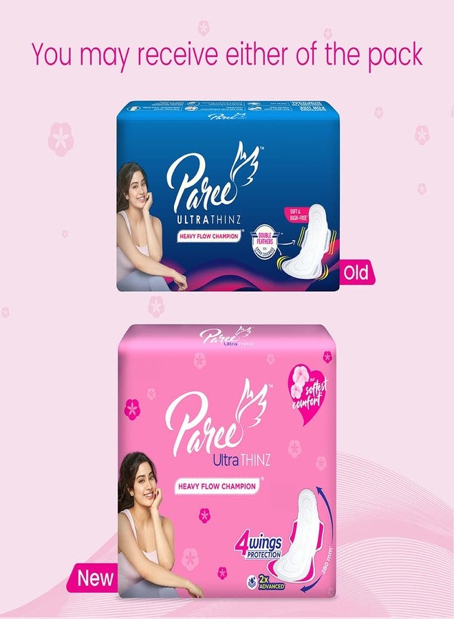 Paree Ultra Thinz XXL 60 Soft Pads (Combo Pack)|2X Advanced Absorption|Soft & Rash-Free Comfort|4 Wings for Extra Coverage|Heavy Flow Champion Sanitary Pads for Women|Disposable Wrapper - Image 5