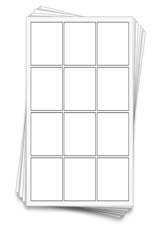 Dashleigh 120 Printable Candle Labels, 100% Recycled White Adhesive Paper (Square Labels, 2.5 x 2.5 in.) - Image 1