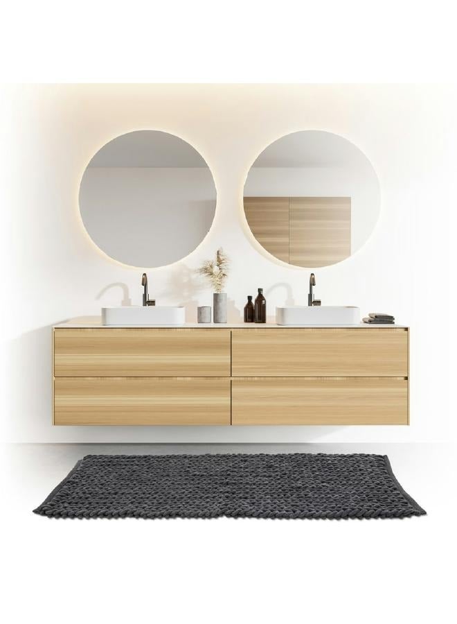 LOFT KHOL,BATHMAT,L120XP50XH2CMS,BLACK,POLYESTER-174727J - Image 1