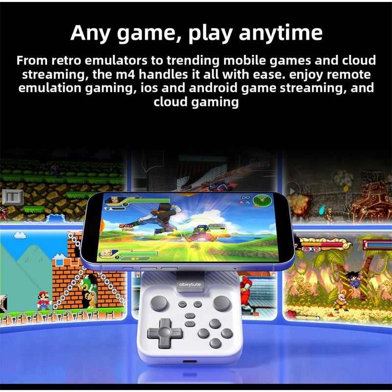 Abxylute M4 Magnetic Gamepad, Bluetooth Game Streaming Emulator, Detachable, Orange - Image 4